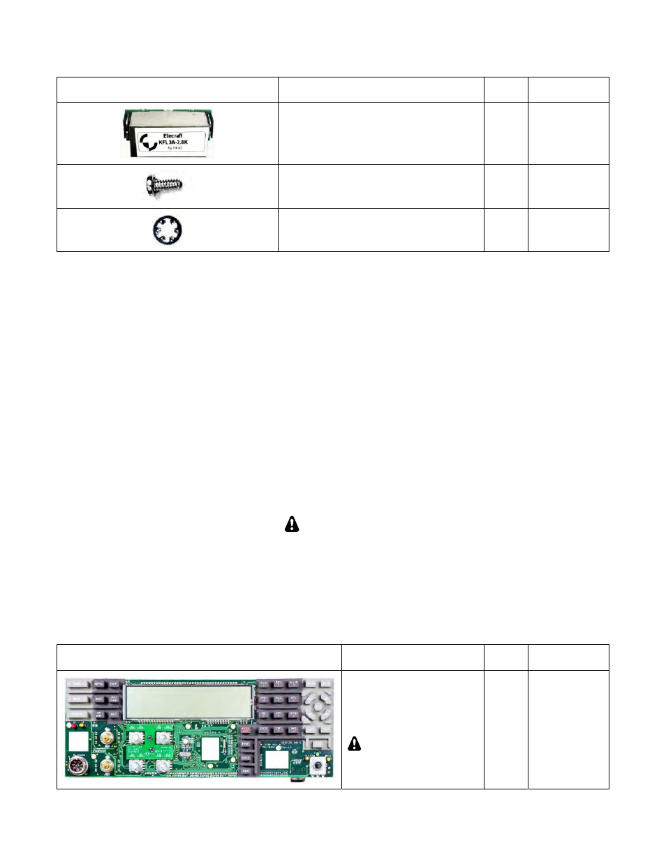 Parts included in all k3 kits | Elecraft K3 Assembly Manual User Manual | Page 76 / 90