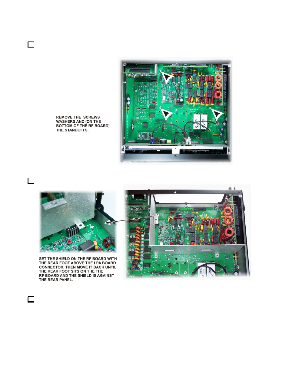 Installing the kpa3 shield | Elecraft KPA3 Manual User Manual | Page 11 / 21