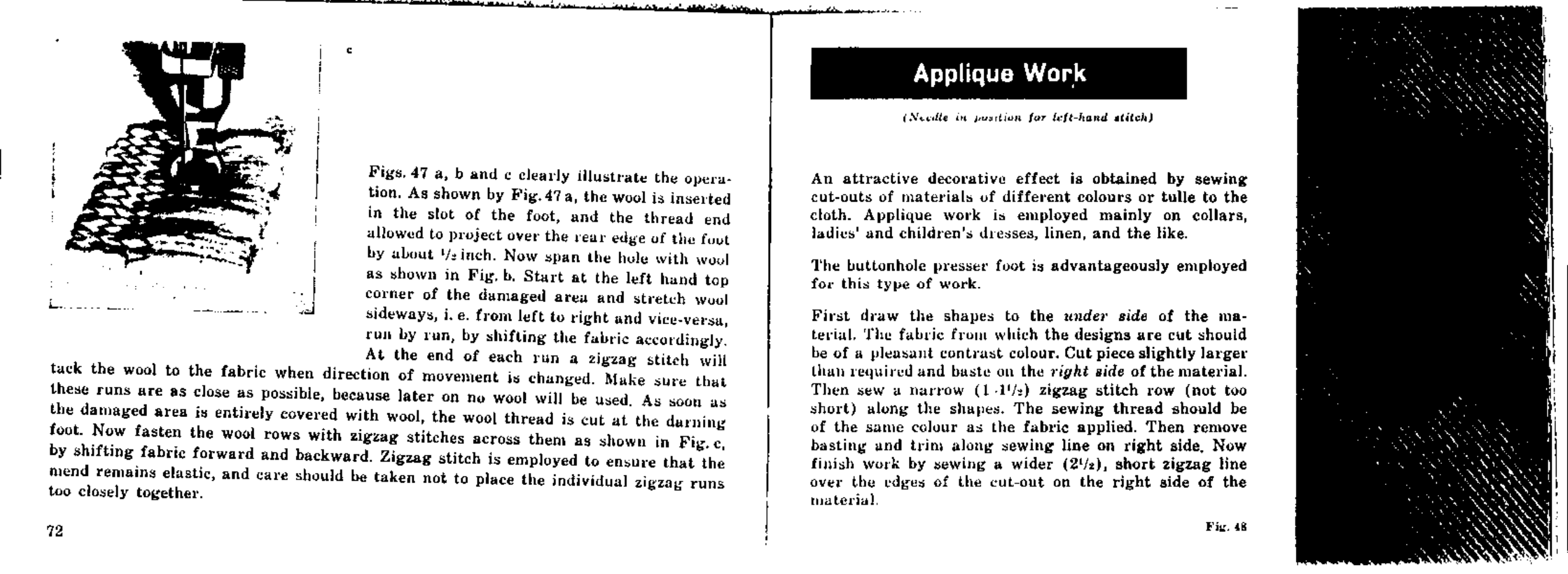 Applique work | Bernina 532-2 User Manual | Page 39 / 54