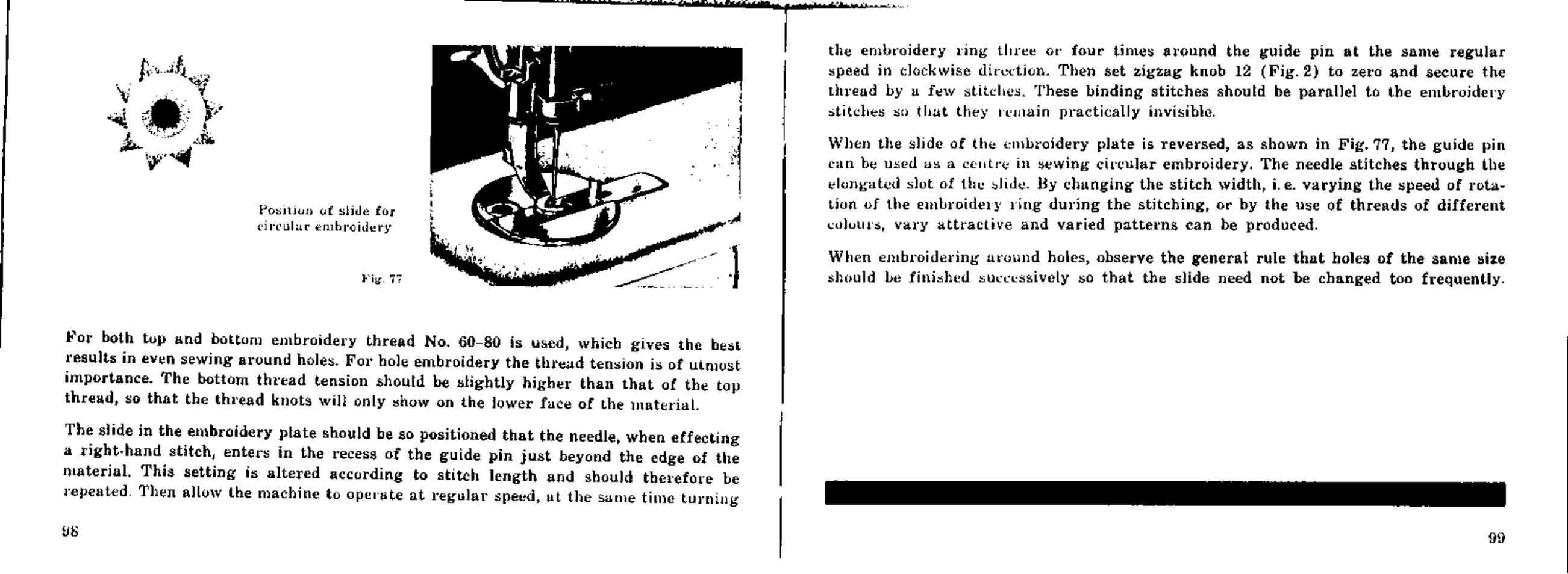 Bernina 532-2 User Manual | Page 52 / 54