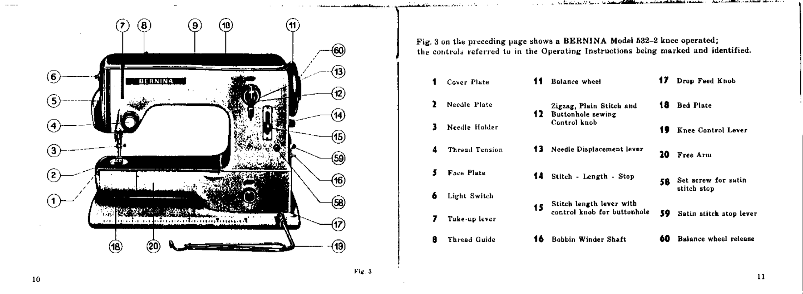 Bernina 532-2 User Manual | Page 8 / 54