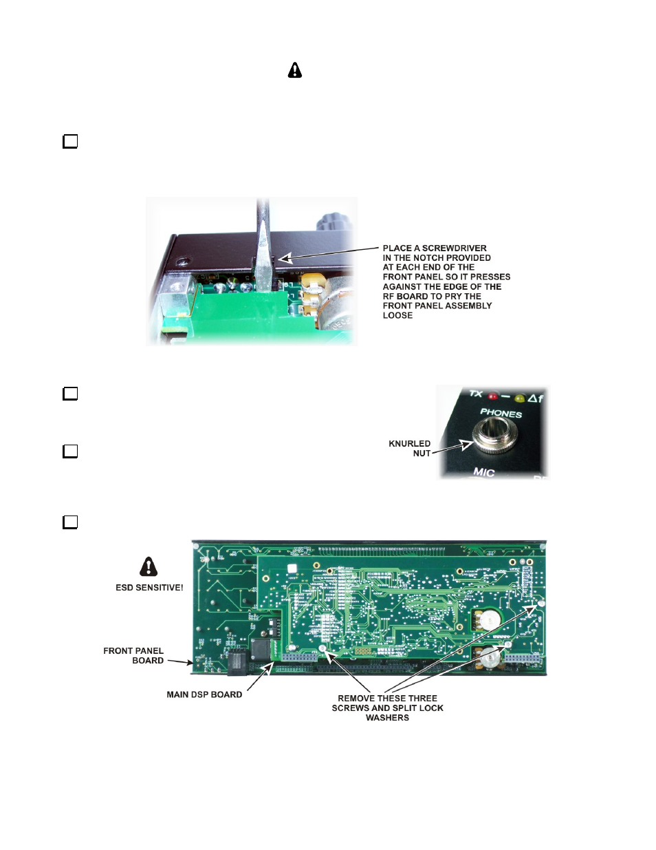 Caution | Elecraft KRX3 User Manual | Page 14 / 54