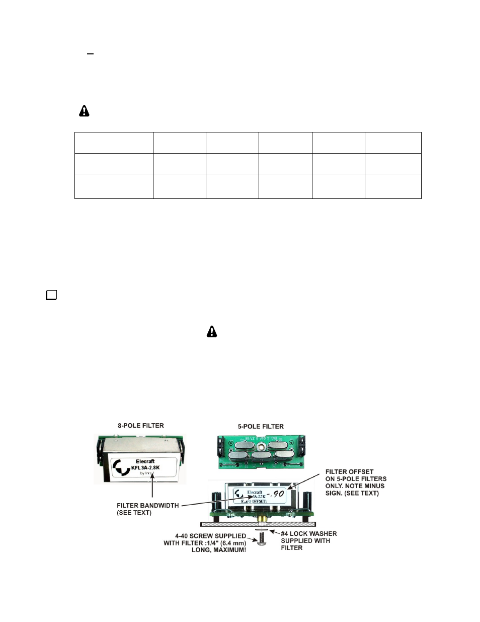 Caution | Elecraft KRX3 User Manual | Page 33 / 54