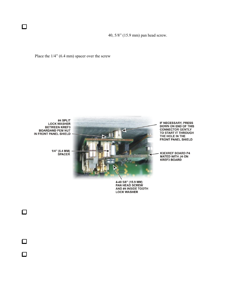 Reassembly | Elecraft K3EXREF User Manual | Page 10 / 12