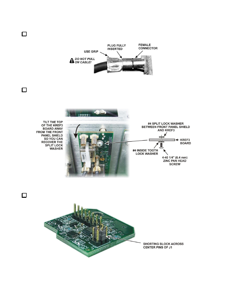 Installing the k3exref board, Figure 8, On pg 9) | Elecraft K3EXREF User Manual | Page 9 / 12