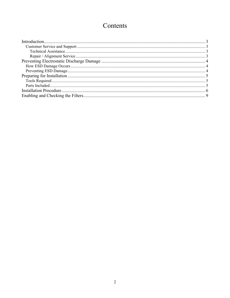 Elecraft K3 Crystal Filter Manual User Manual | Page 2 / 10