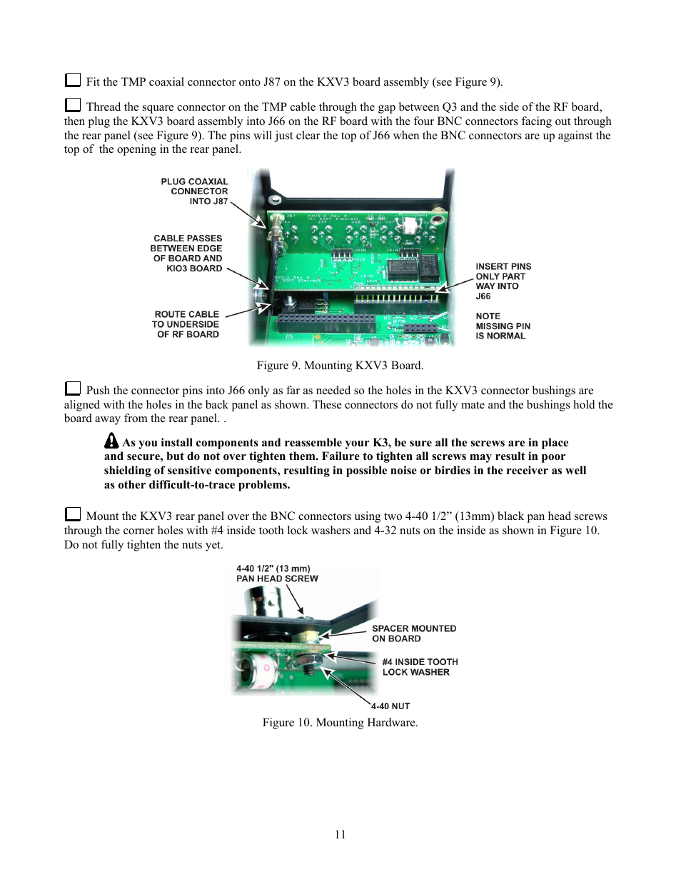 Elecraft KXV3  Manual User Manual | Page 11 / 15