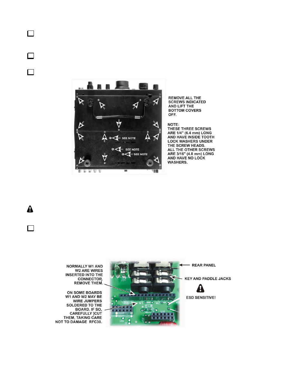 Installing the kxv3a board | Elecraft KXV3A User Manual | Page 10 / 16