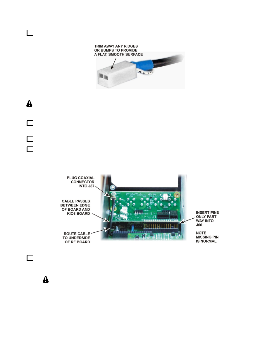 Caution | Elecraft KXV3A User Manual | Page 11 / 16