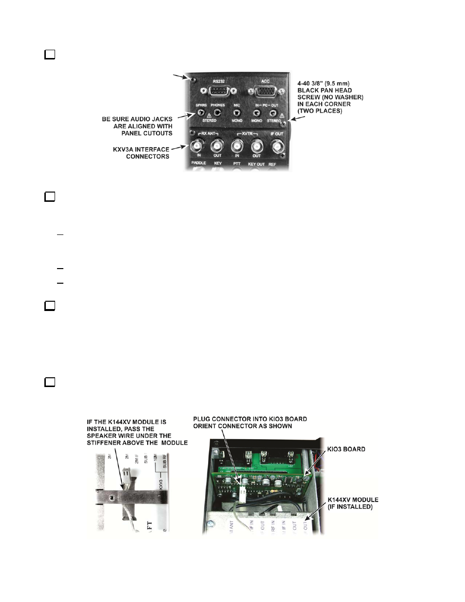 Replacing the top cover | Elecraft KXV3A User Manual | Page 15 / 16