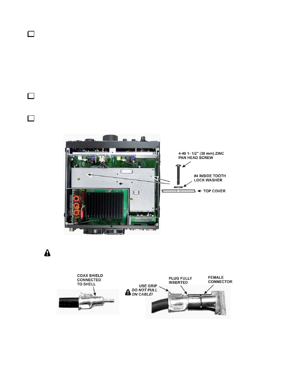 Removing the krx3 sub receiver module | Elecraft KXV3A User Manual | Page 8 / 16