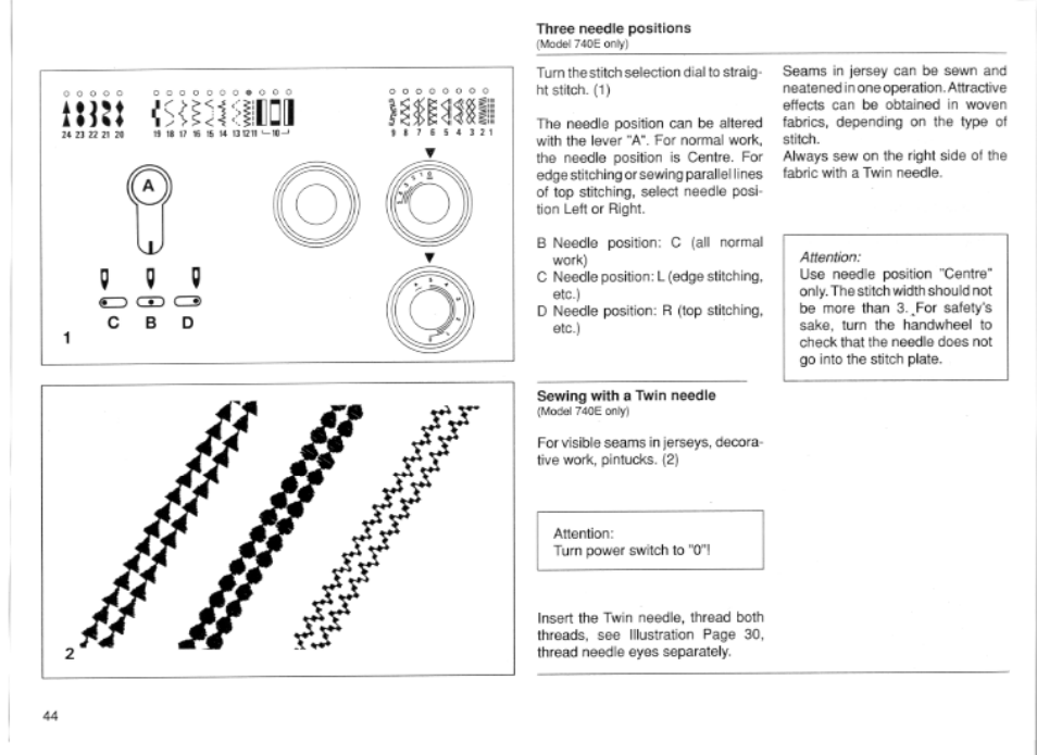 Bernina 740E User Manual | Page 26 / 51