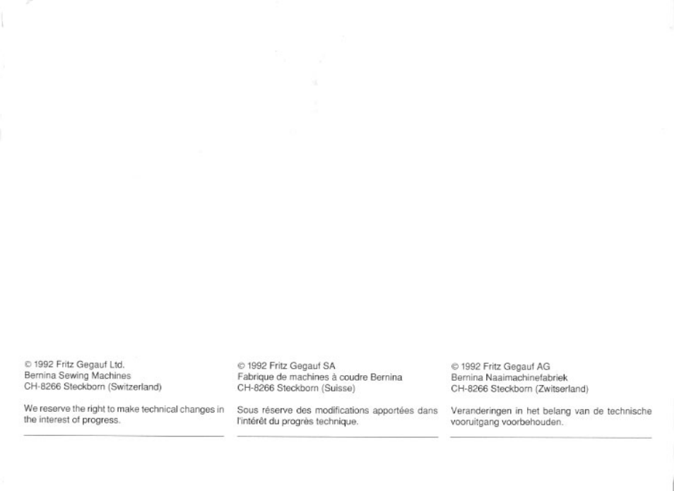 Bernina 740E User Manual | Page 3 / 51