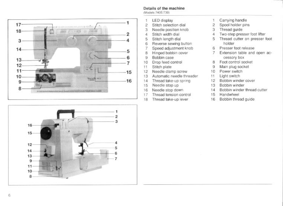 Bernina 740E User Manual | Page 7 / 51