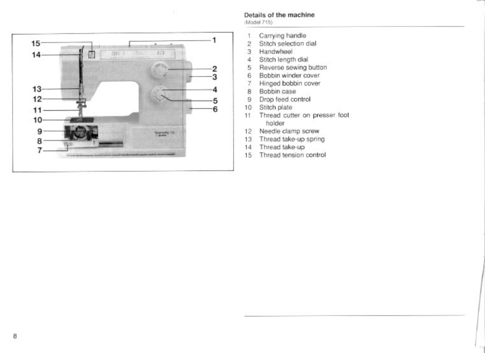 Bernina 740E User Manual | Page 8 / 51