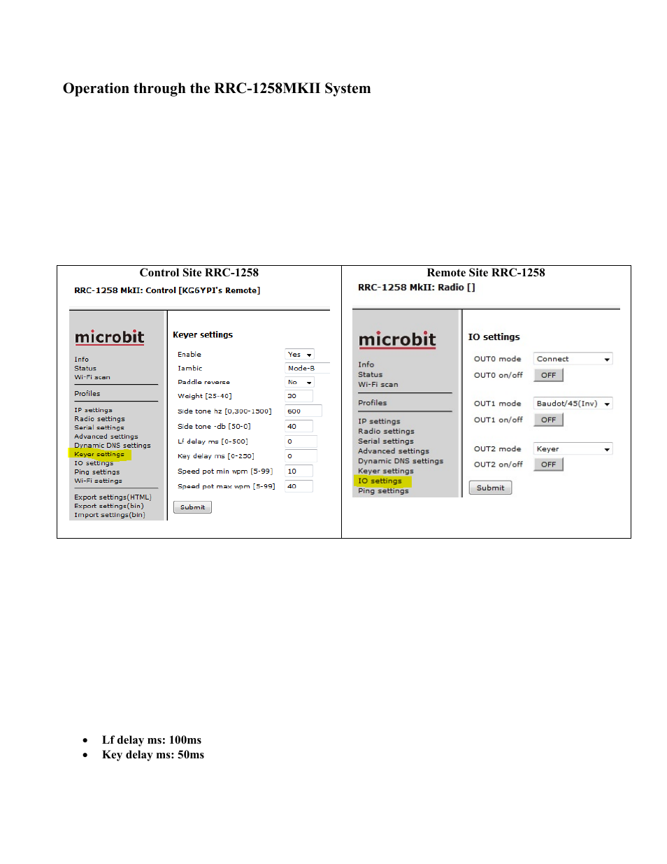 Operation through the rrc-1258mkii system | Elecraft K3-Remote Owner's Manual User Manual | Page 20 / 27