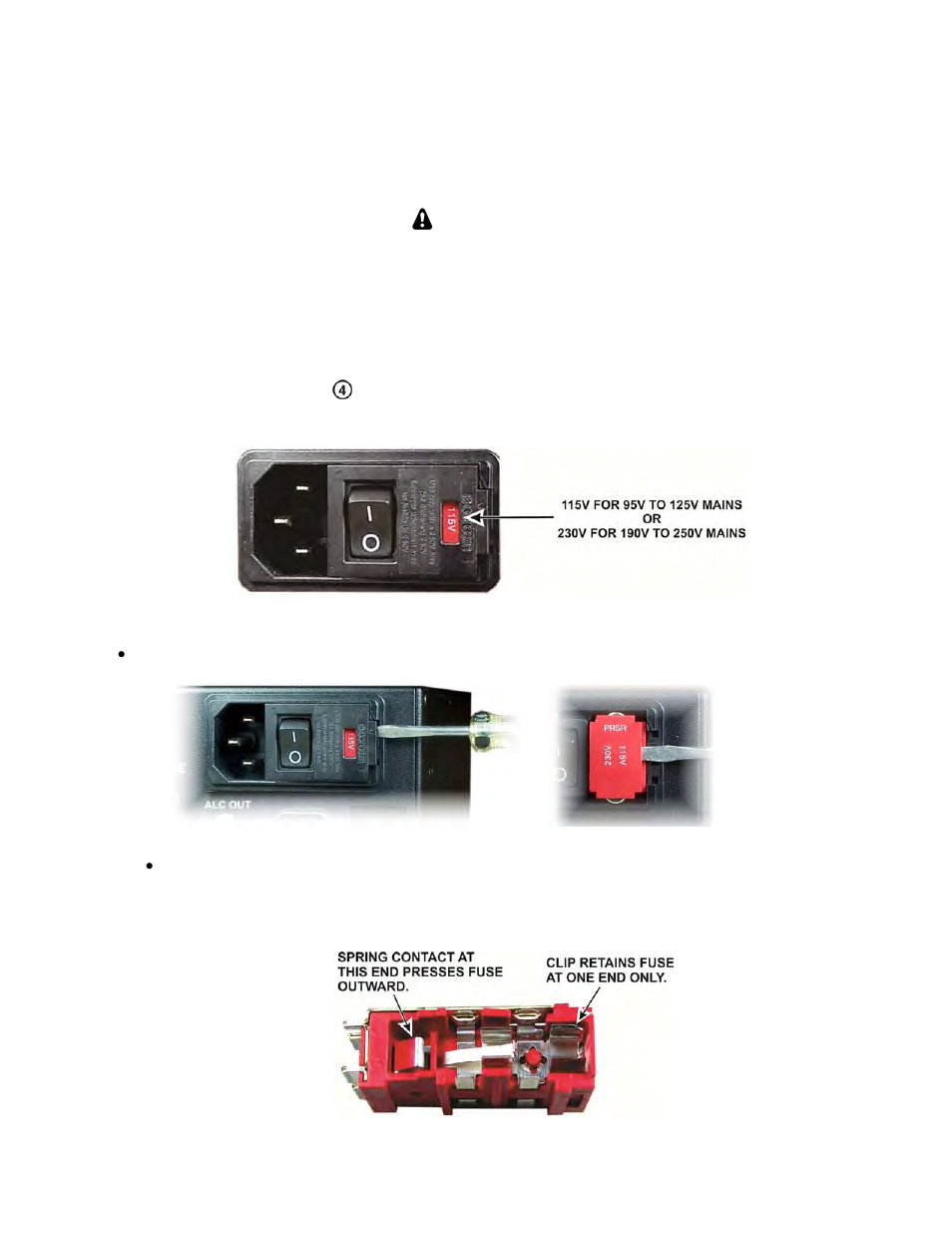 Mains voltage settings, Caution | Elecraft KPA500 Owner's Manual User Manual | Page 6 / 28