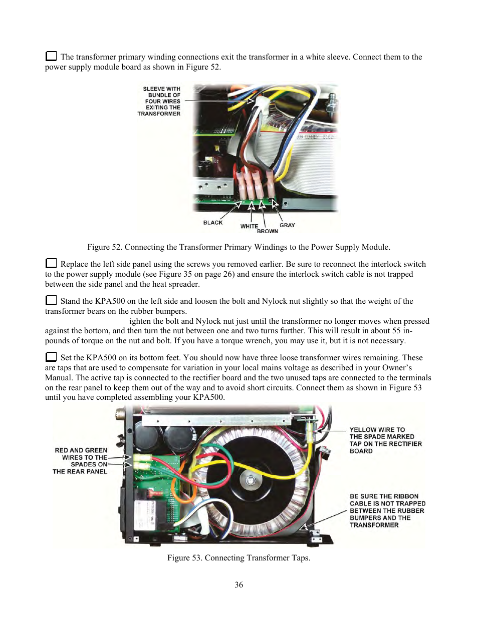 Elecraft KPA500 Kit Assembly Manual User Manual | Page 37 / 54