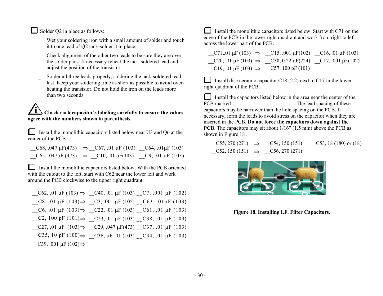 Elecraft XV Assembly Manual for XV222 User Manual | Page 33 / 57