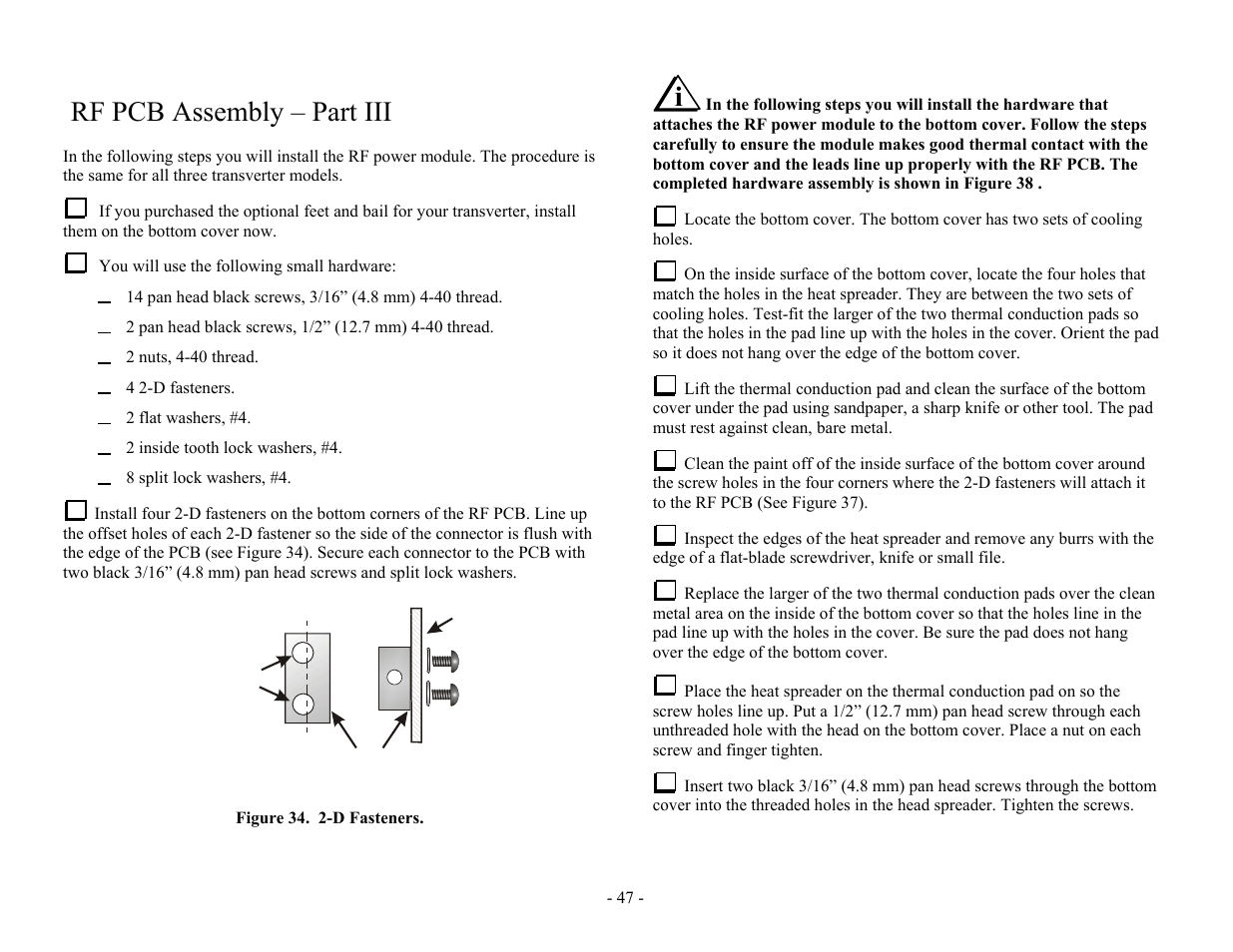 Rf pcb assembly – part iii | Elecraft XV Assembly Manual for XV222 User Manual | Page 50 / 57