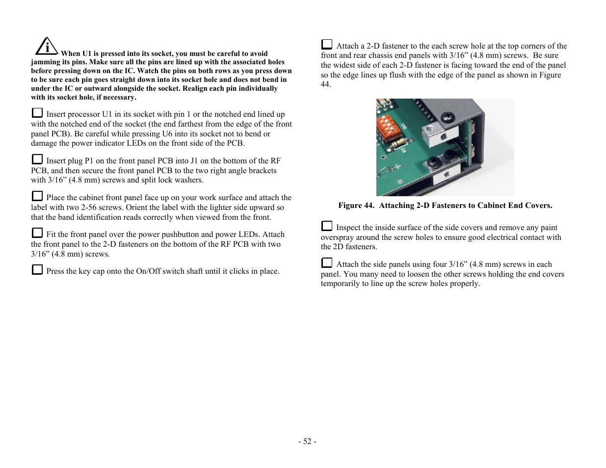 Elecraft XV Assembly Manual for XV222 User Manual | Page 55 / 57