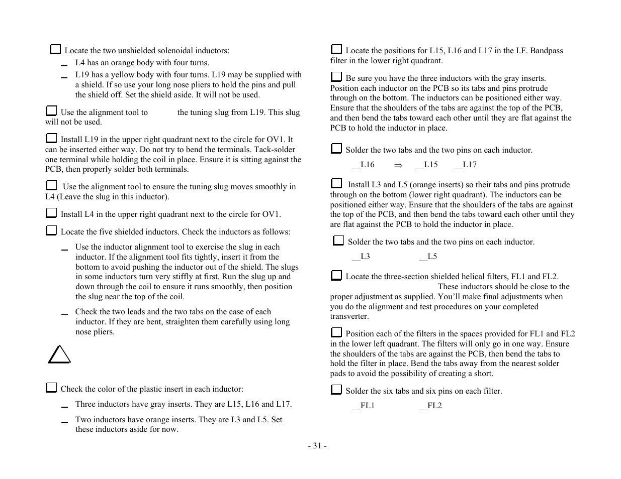 Elecraft XV Assembly Manual for XV432 MHz User Manual | Page 33 / 48