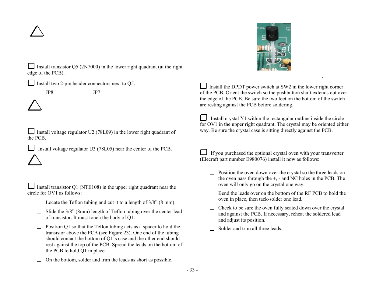 Elecraft XV Assembly Manual for XV432 MHz User Manual | Page 35 / 48