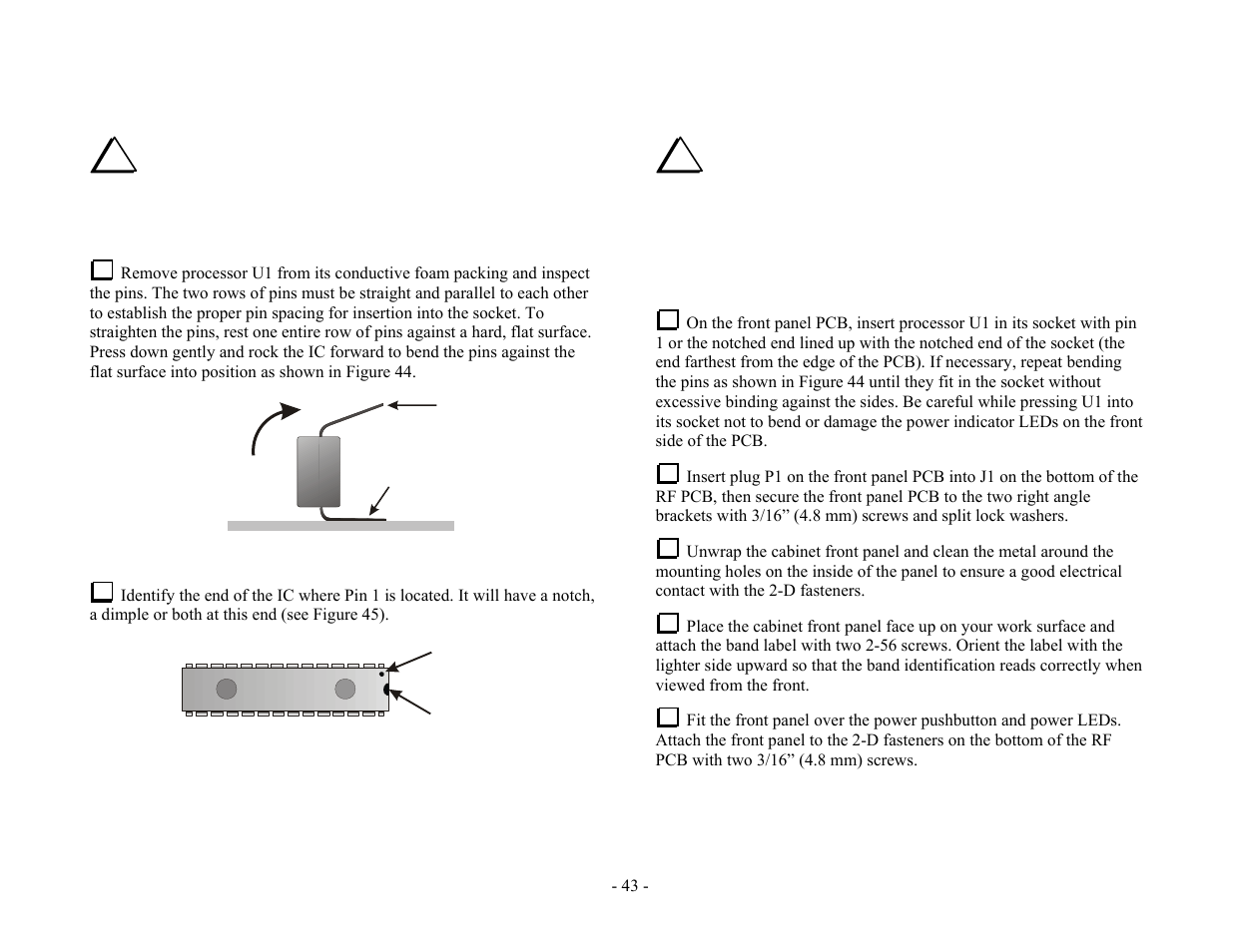 Elecraft XV Assembly Manual for XV432 MHz User Manual | Page 45 / 48