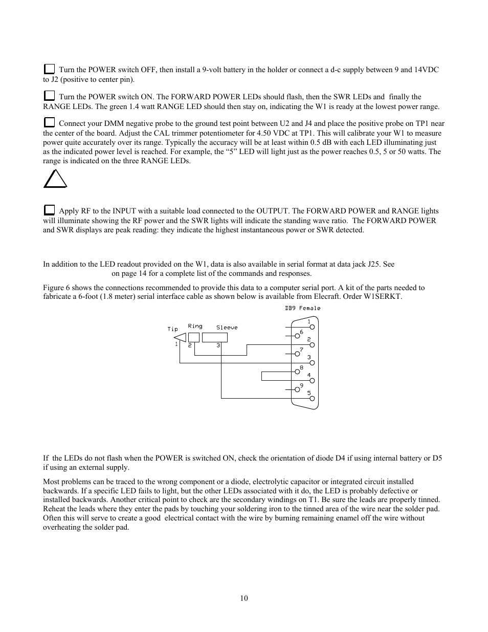 Elecraft W1 User Manual | Page 10 / 15