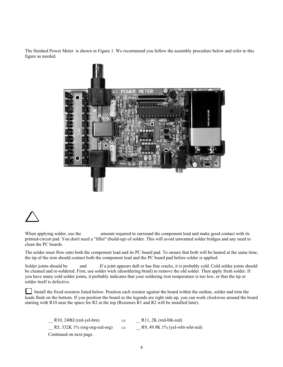 Elecraft W1 User Manual | Page 4 / 15
