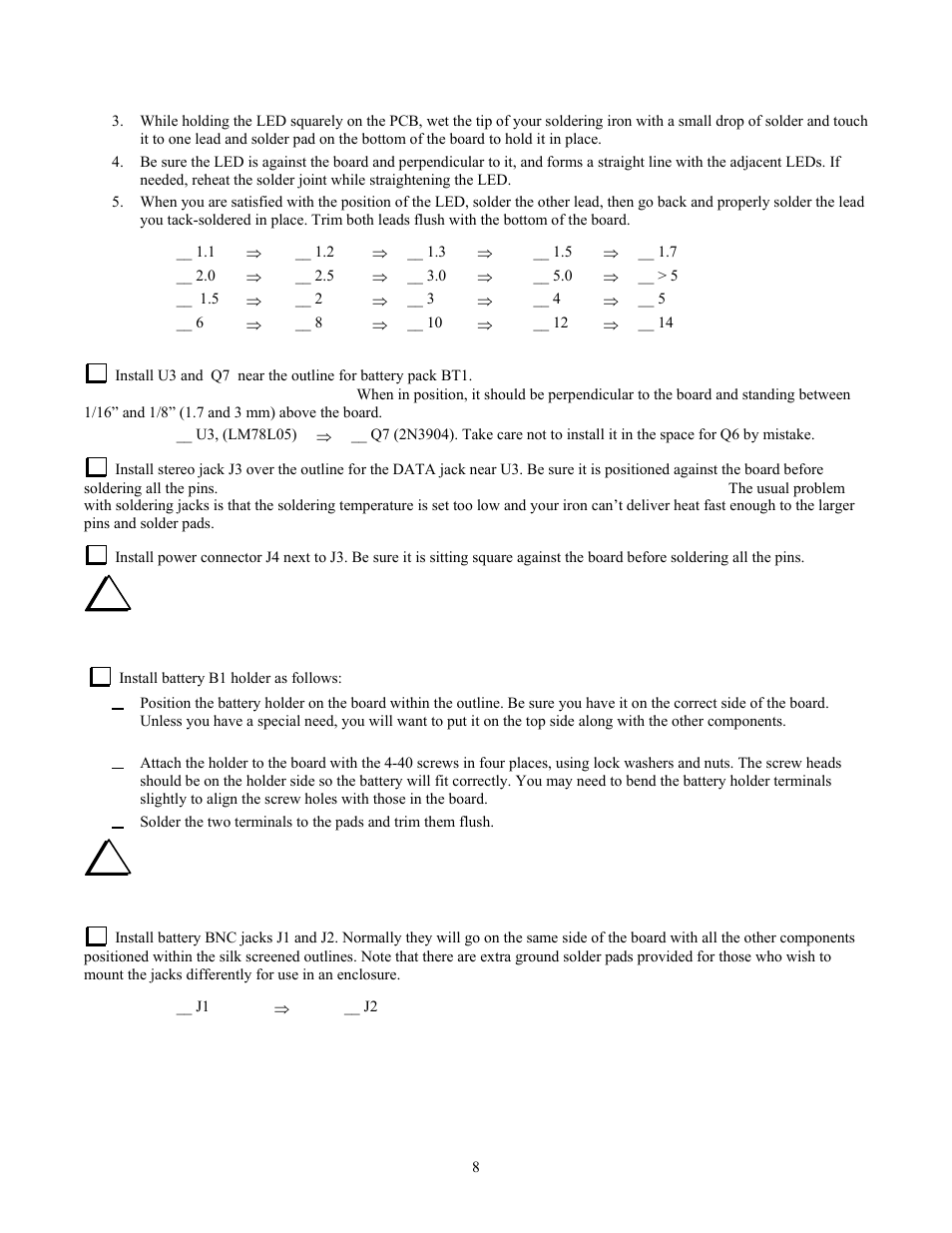 Elecraft W1 User Manual | Page 8 / 15