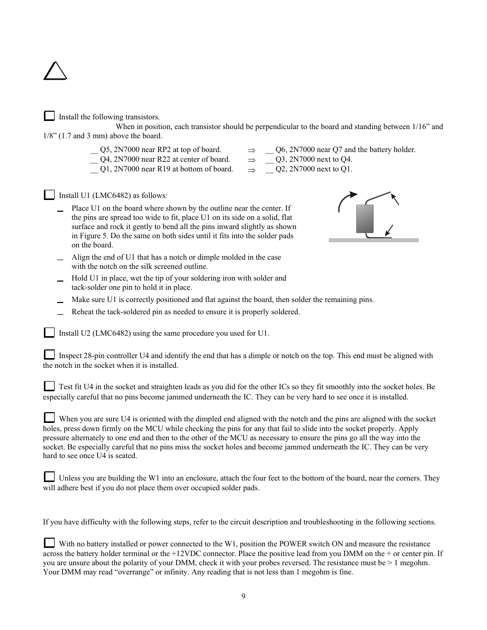 Elecraft W1 User Manual | Page 9 / 15