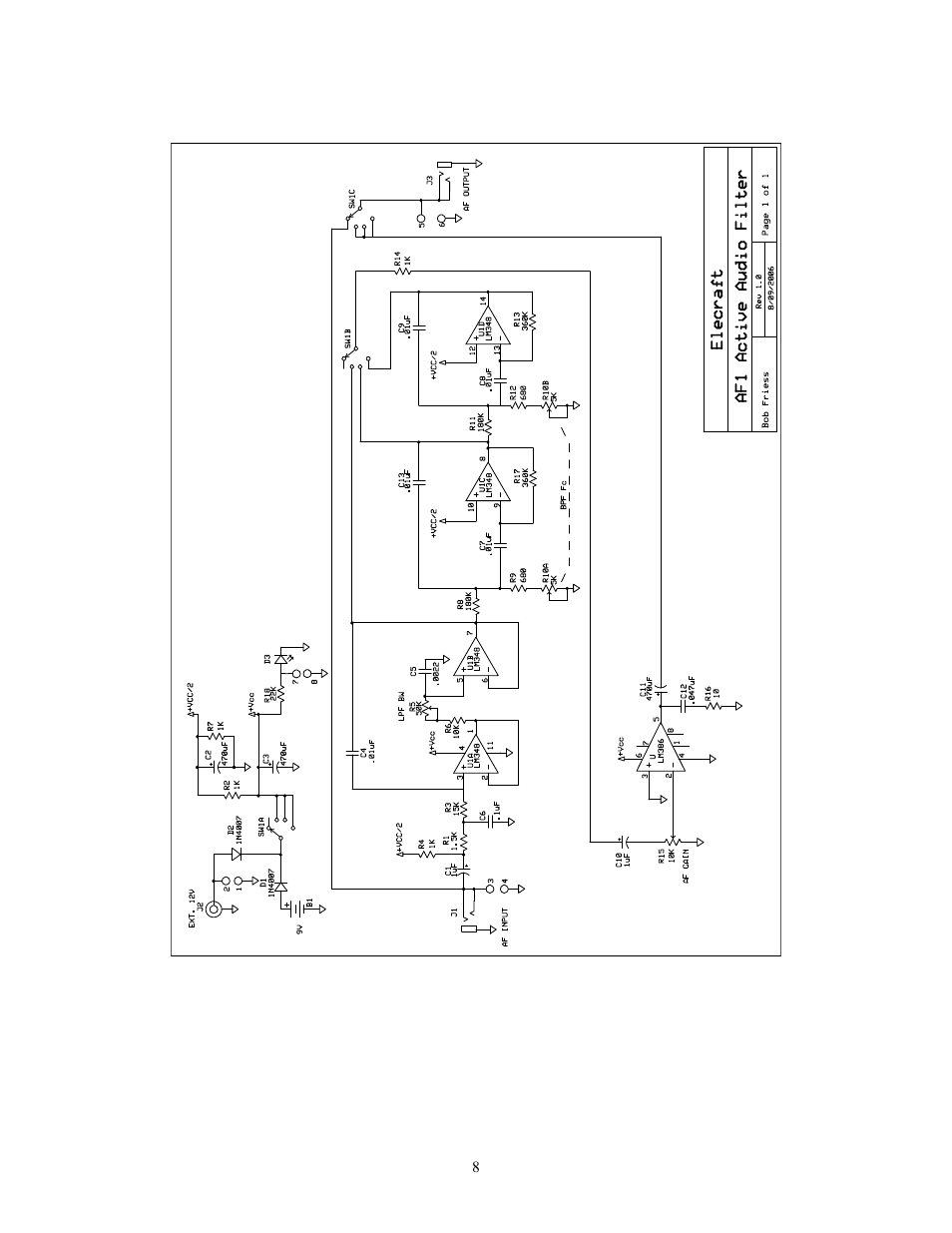 Elecraft AF1 Audio Filter User Manual | Page 8 / 9