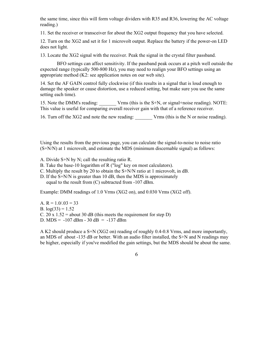 Elecraft XG2 Manual User Manual | Page 6 / 8
