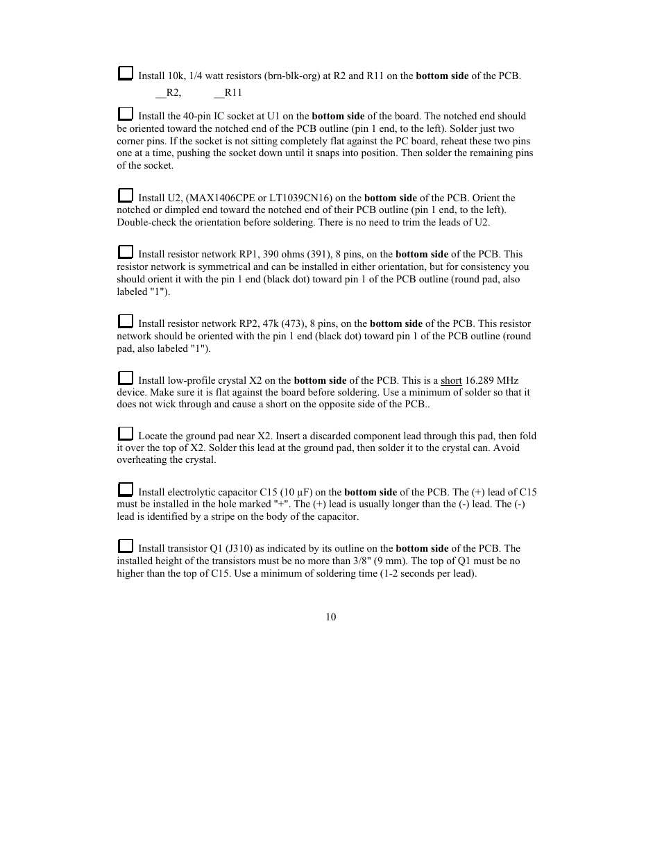 Elecraft KRC2 Manual User Manual | Page 10 / 34