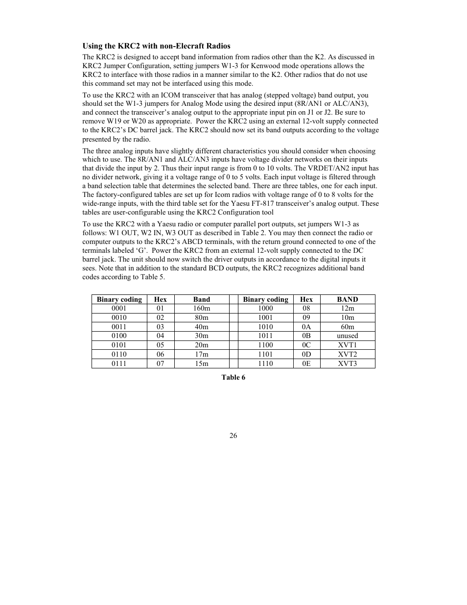 Elecraft KRC2 Manual User Manual | Page 26 / 34