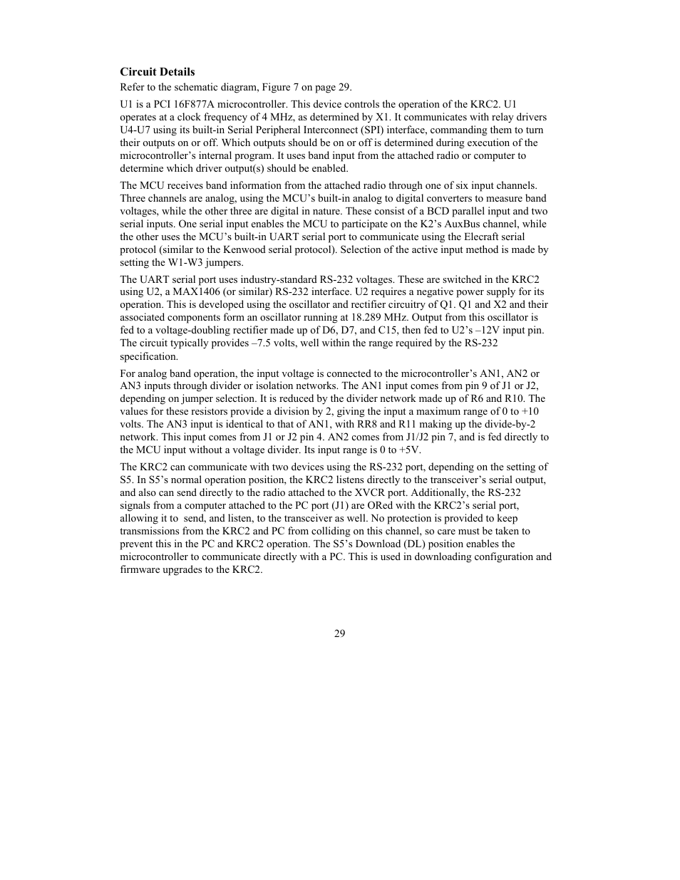 Elecraft KRC2 Manual User Manual | Page 29 / 34