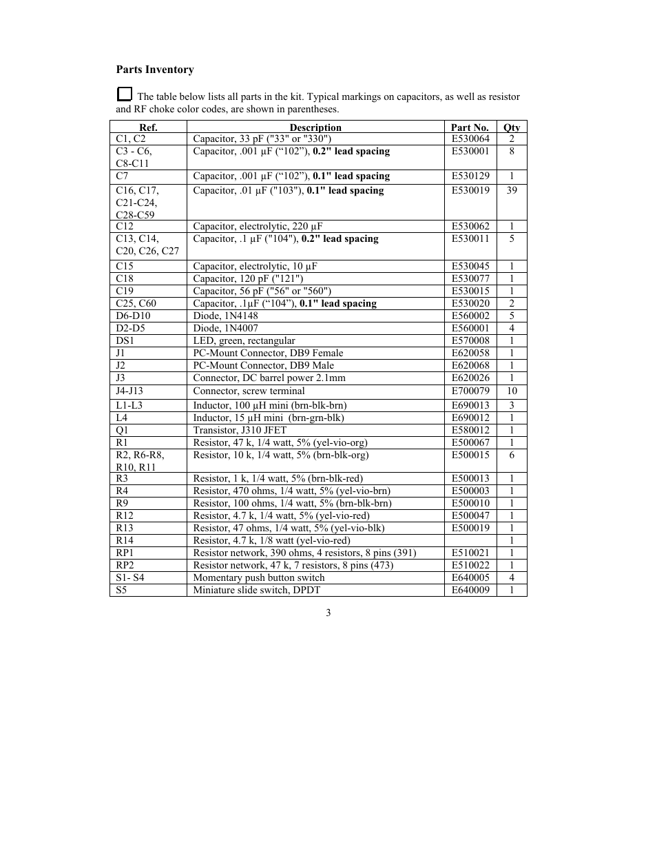 Elecraft KRC2 Manual User Manual | Page 3 / 34