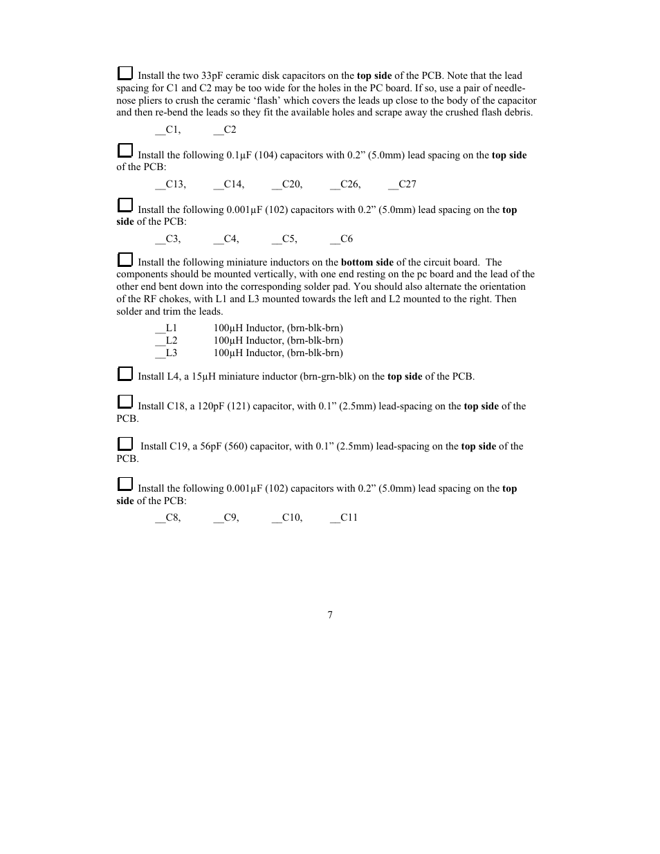 Elecraft KRC2 Manual User Manual | Page 7 / 34