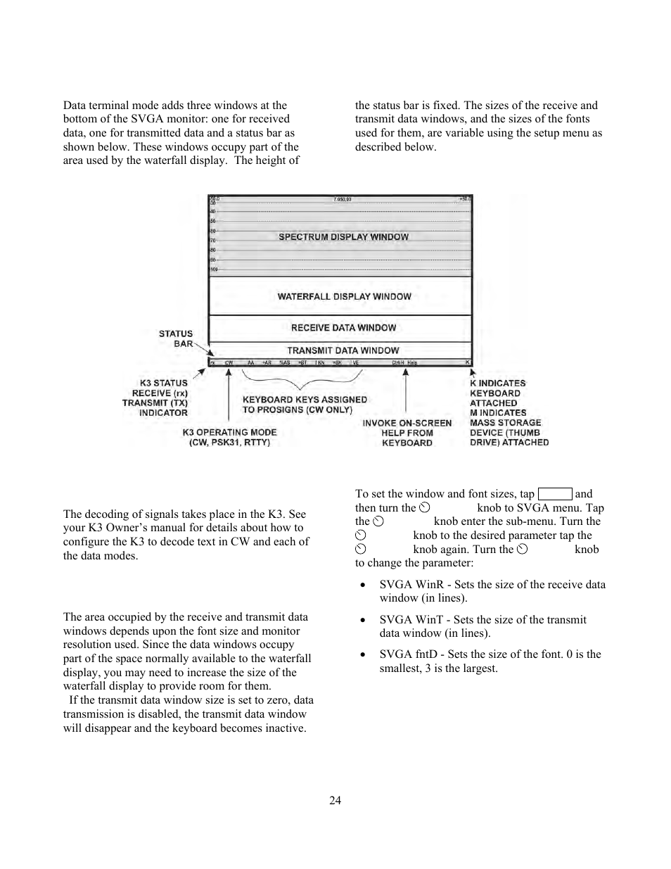Elecraft P3 High-Performance Panadapter Manual User Manual | Page 24 / 60