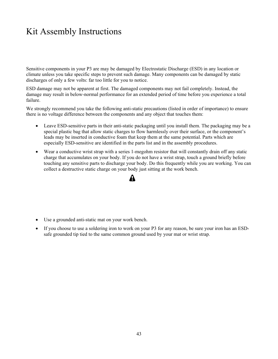 Kit assembly instructions | Elecraft P3 High-Performance Panadapter Manual User Manual | Page 43 / 60