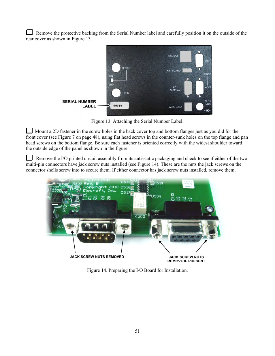 Elecraft P3 High-Performance Panadapter Manual User Manual | Page 51 / 60