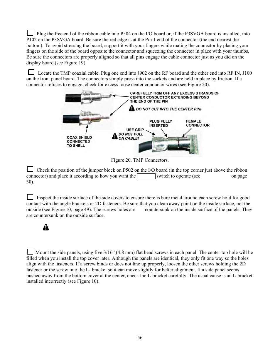 Elecraft P3 High-Performance Panadapter Manual User Manual | Page 56 / 60