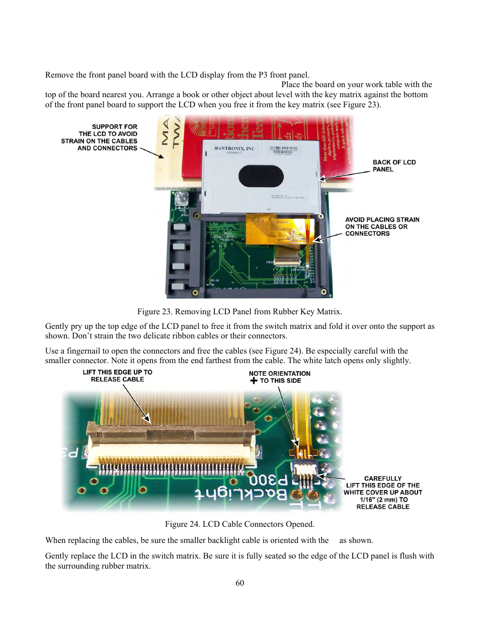 Replacing the lcd display | Elecraft P3 High-Performance Panadapter Manual User Manual | Page 60 / 60