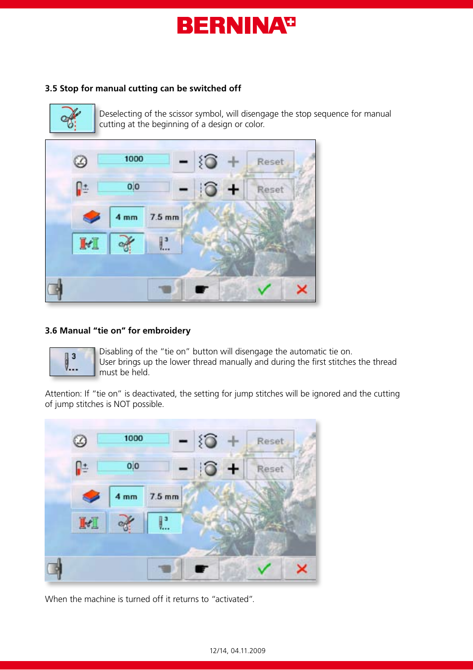 Bernina 8 SERIES V29.39.00 User Manual | Page 12 / 14