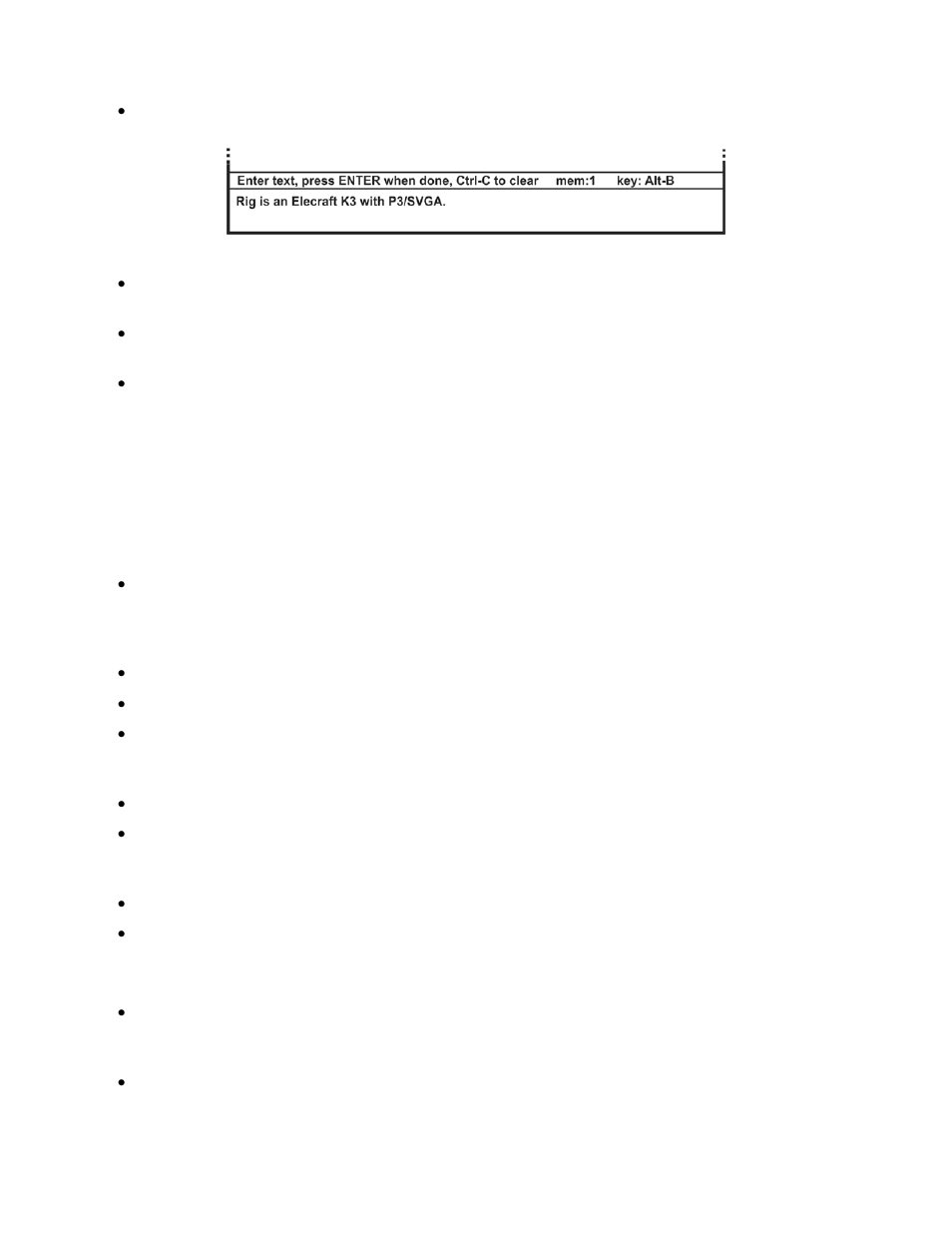 Beacon mode | Elecraft P3 SVGA Instructions User Manual | Page 10 / 18