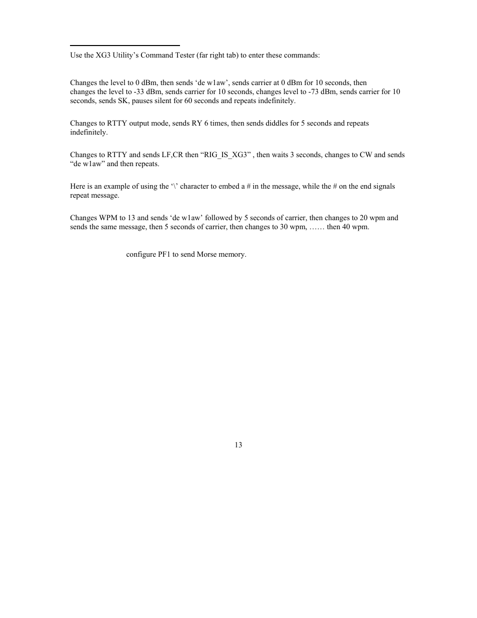 Elecraft XG3 RF User Manual | Page 13 / 31