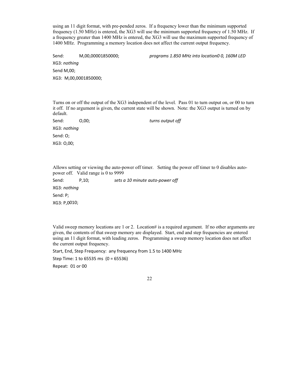 Elecraft XG3 RF User Manual | Page 22 / 31