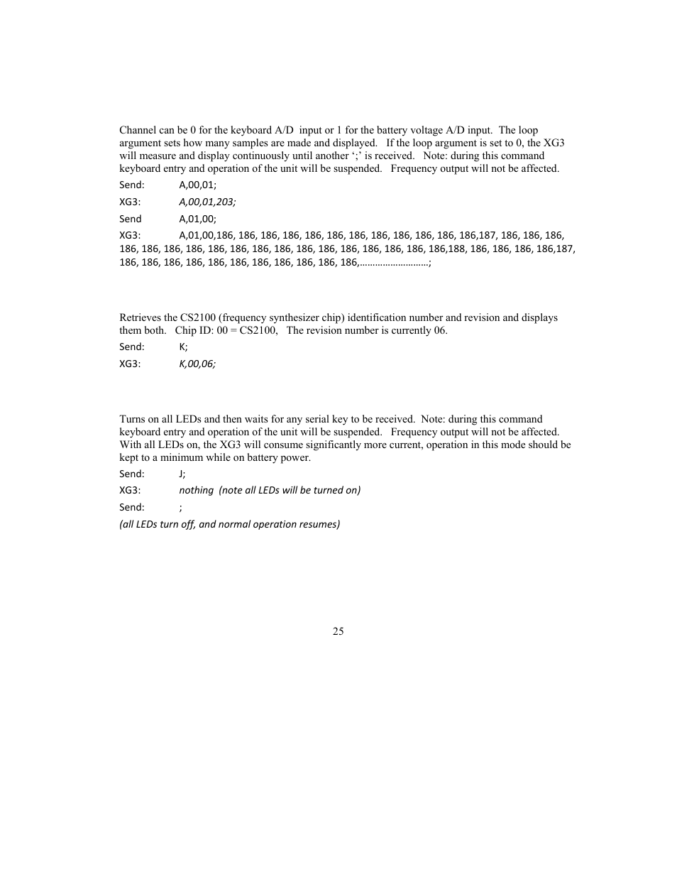 Elecraft XG3 RF User Manual | Page 25 / 31