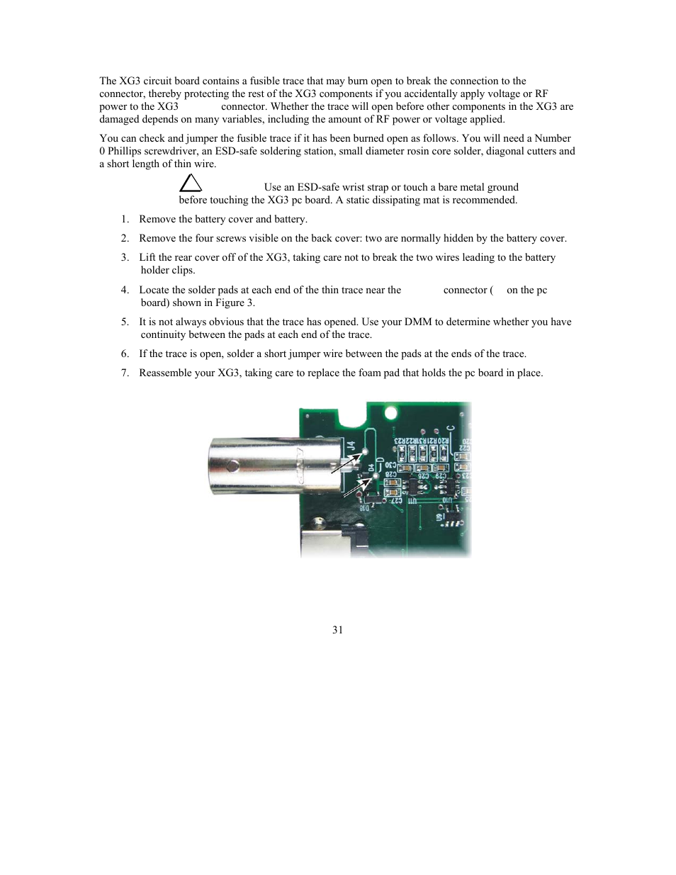 Elecraft XG3 RF User Manual | Page 31 / 31